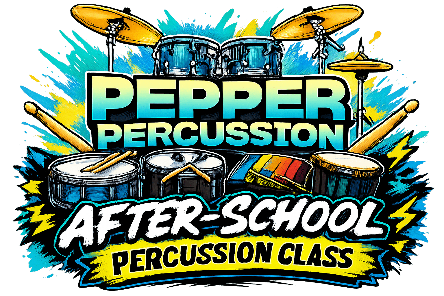 after school percussion ensemble logo